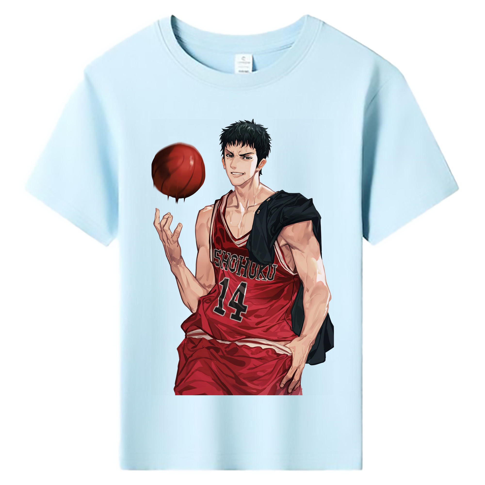 （画像用） SLAM DUNK／スラムダンク 綿100％キッズTシャツ（フロントプリント）